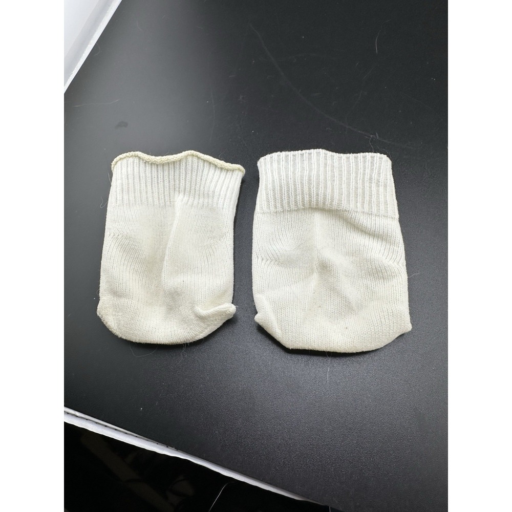 Vtg 1980s Coleco Cabbage Patch Kids White Socks AUTHENTIC READ Doll clothes